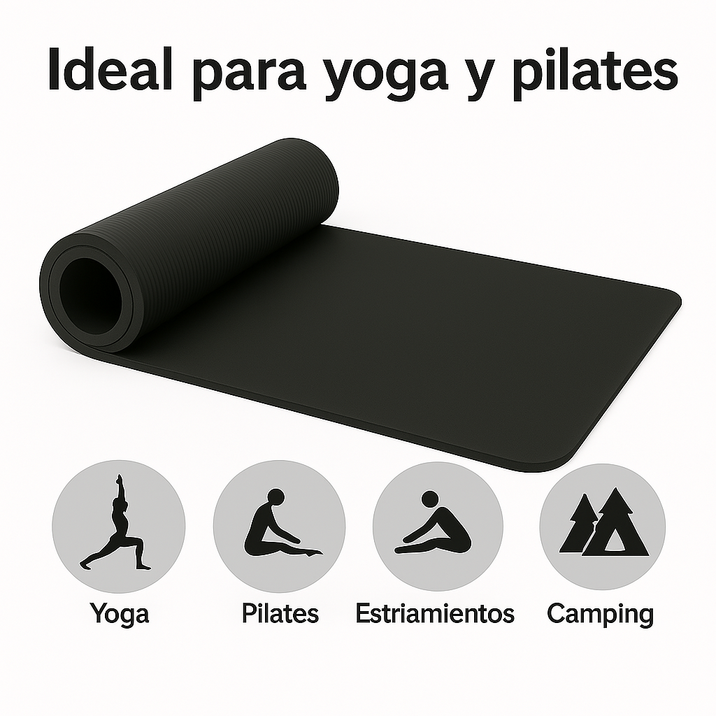 Colchoneta Para Yoga Pilates Gimnasia Fitness 10mm