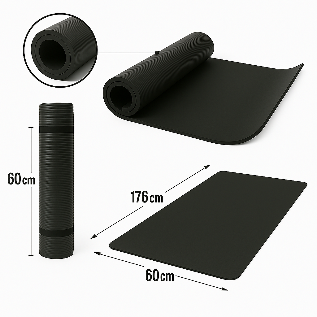 Colchoneta Para Yoga Pilates Gimnasia Fitness 10mm