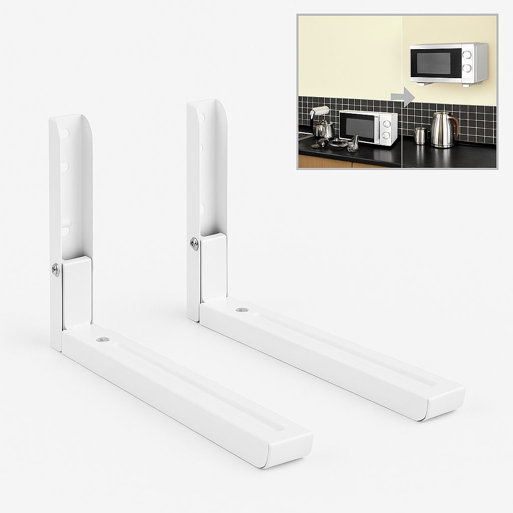 Soporte Para Microondas De Pared Soporta 40kg Los Gurises