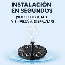 Fuente Solar Flotante Jardín Y Exteriores Los Gurises