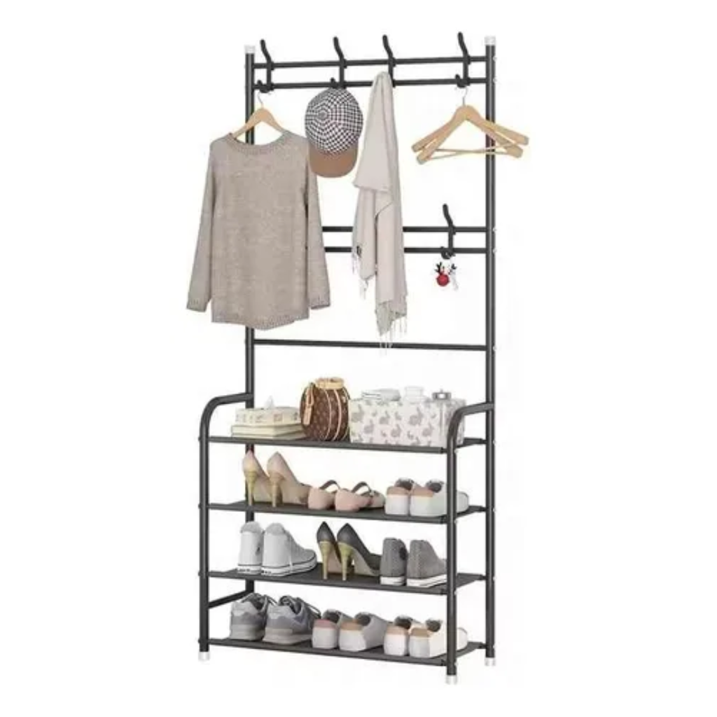 Perchero Zapatero Metalico 80 X 26 X 170 Cm