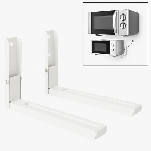 [LG24] Soporte Para Microondas De Pared Soporta 40kg Los Gurises