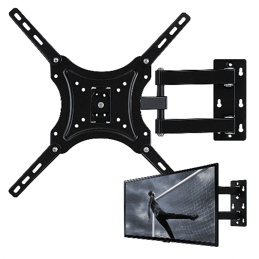 [LG8] Soporte Tv De Pared Brazo Movible 32 A 55 Pulgadas Negro