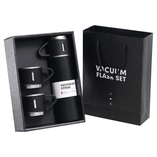 Kit Termo Térmico 500ml Con 3 Tazas