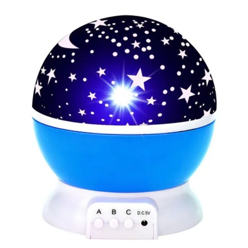 Veladora Proyector de Estrellas Giratoria Led Usb